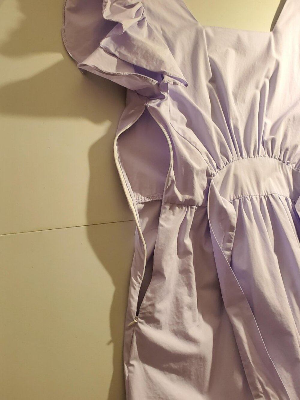 Farrow Beulah Cotton Open Back Tiered Dress in Lavender - Sz S- shipping incl. - Picture 8 of 16